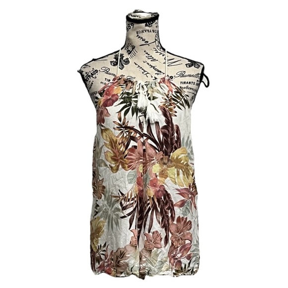 Rip Curl Floral Print Halter Romper with Tassel Tie Women’s Size S - Picture 4 of 11